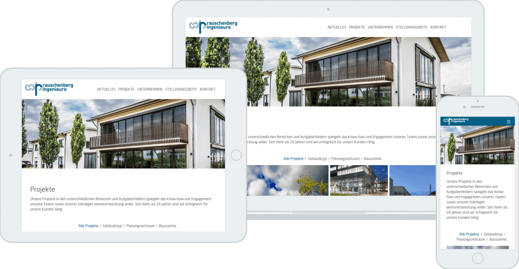 Rauschenberg Ingenieure Responsive Startseite