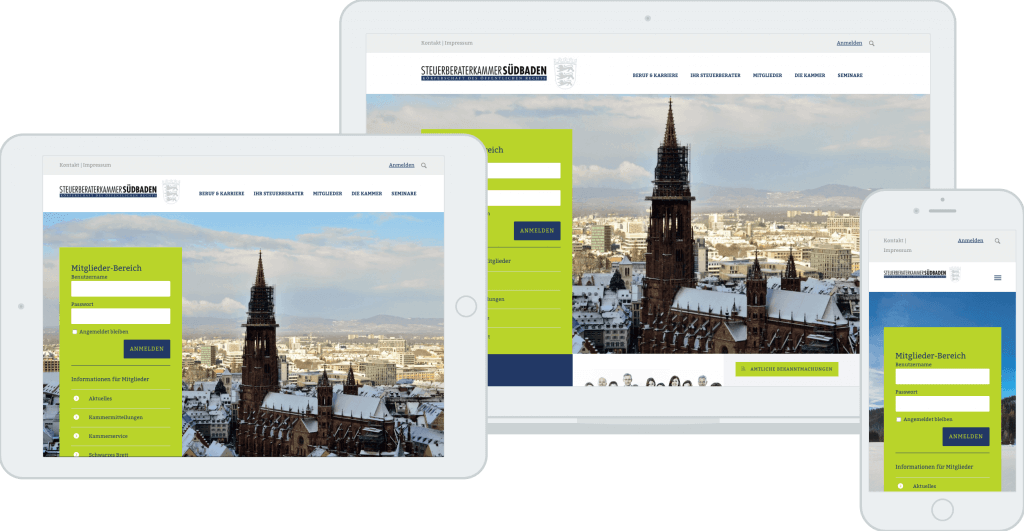 Steuerberaterkammer Südbaden Responsive Startseite